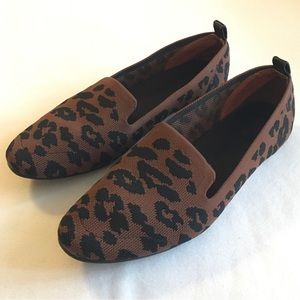 Market & Spruce Knit Leopard Flats Size 9